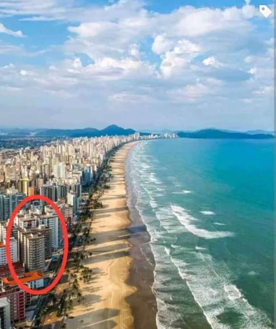 Apartamento Frente Ao Mar Com Varanda E Piscina Praia Grande  Eksteriør bilde