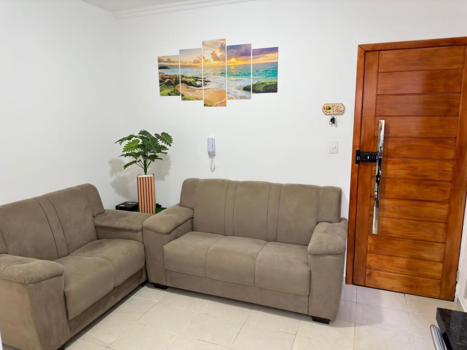 Apartamento Frente Ao Mar Com Varanda E Piscina Praia Grande  Eksteriør bilde