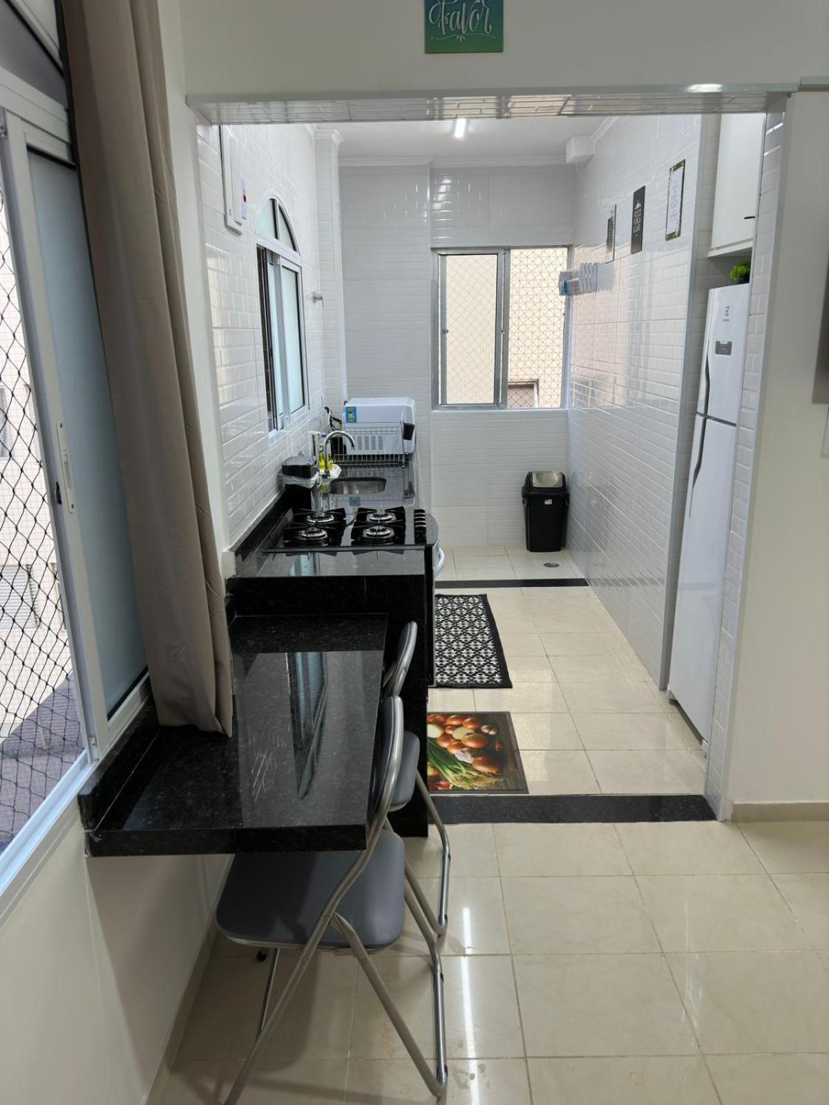 Apartamento Frente Ao Mar Com Varanda E Piscina Praia Grande  Eksteriør bilde