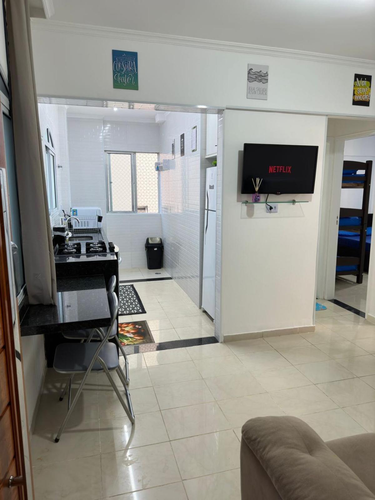 Apartamento Frente Ao Mar Com Varanda E Piscina Praia Grande  Eksteriør bilde